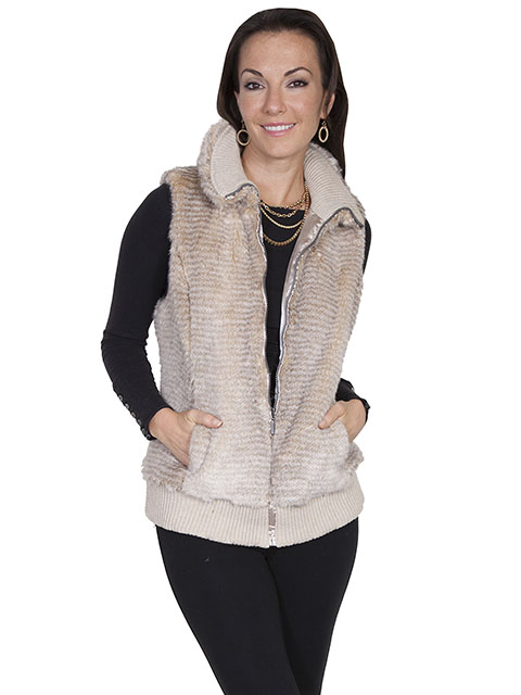 (image for) Ladies soft and comfortable faux fur vest